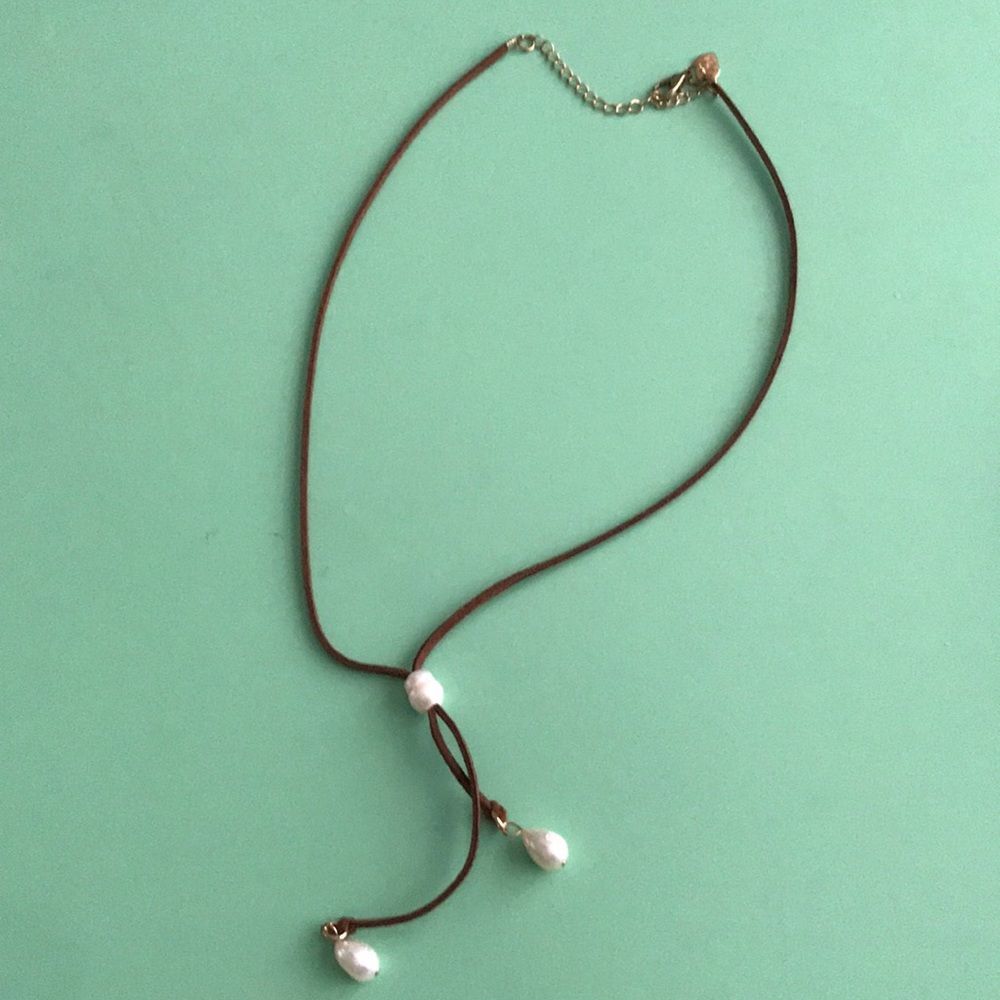3 pearl drop necklace
